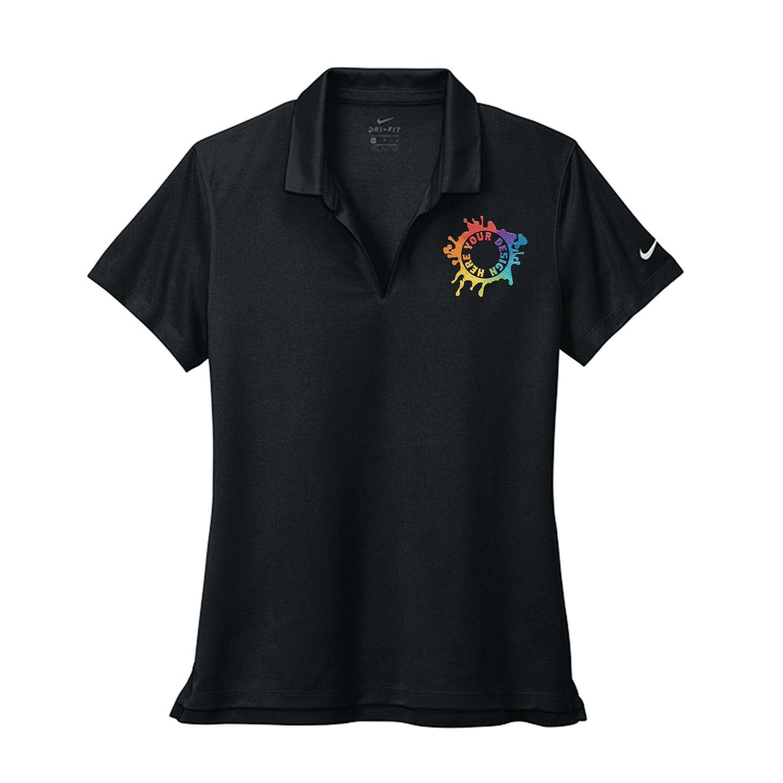 Nike Women's Dri-Fit Micro Piqué 2.0 100% Polyester Polo T-Shirt Embroidery - Mato & Hash
