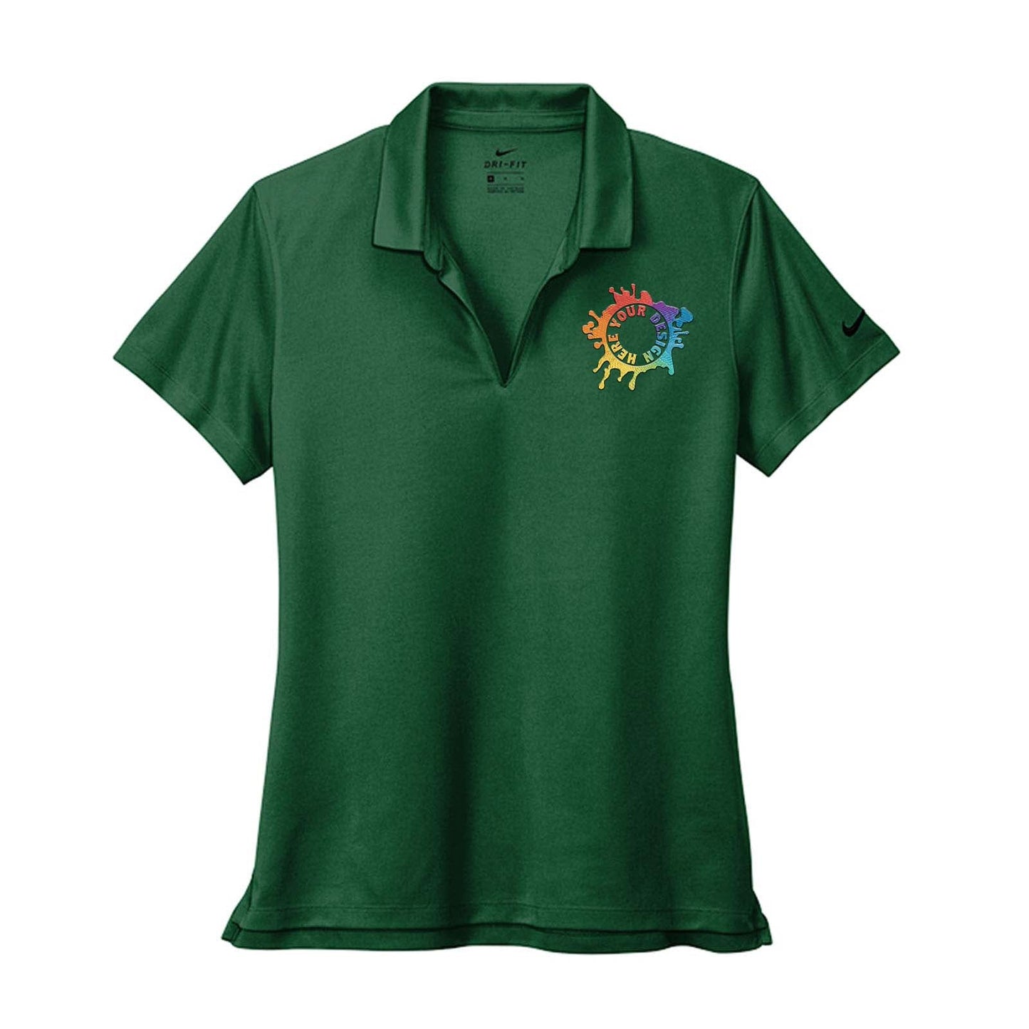 Nike Women's Dri-Fit Micro Piqué 2.0 100% Polyester Polo T-Shirt Embroidery - Mato & Hash