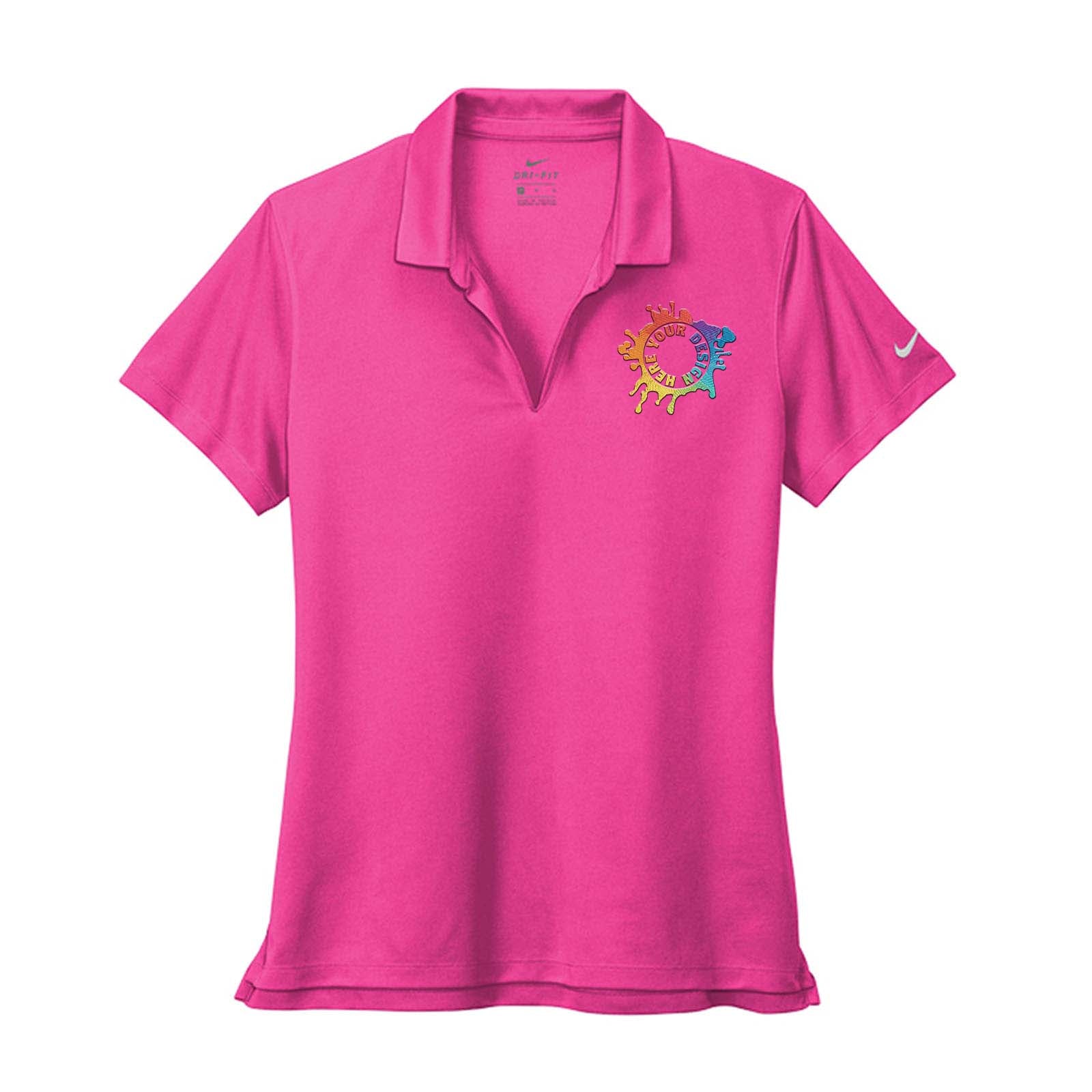 Nike Women's Dri-Fit Micro Piqué 2.0 100% Polyester Polo T-Shirt Embroidery - Mato & Hash
