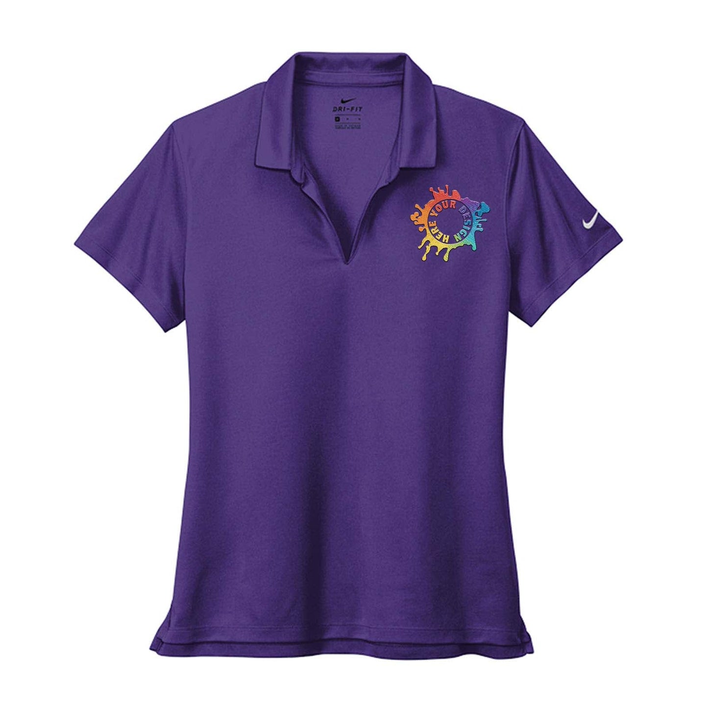 Nike Women's Dri-Fit Micro Piqué 2.0 100% Polyester Polo T-Shirt Embroidery - Mato & Hash