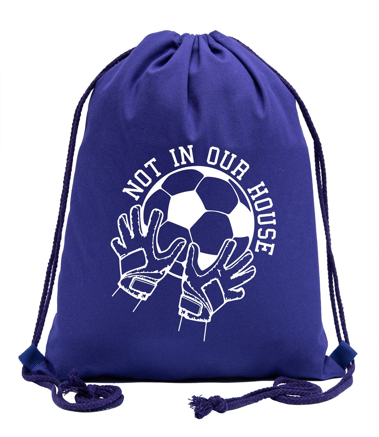 Not in Our House Cotton Drawstring Bag - Mato & Hash