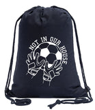Not in Our House Cotton Drawstring Bag