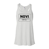 Novi Pompon Bella + Canvas Women's Flowy Racerback Tank Top Program Pom