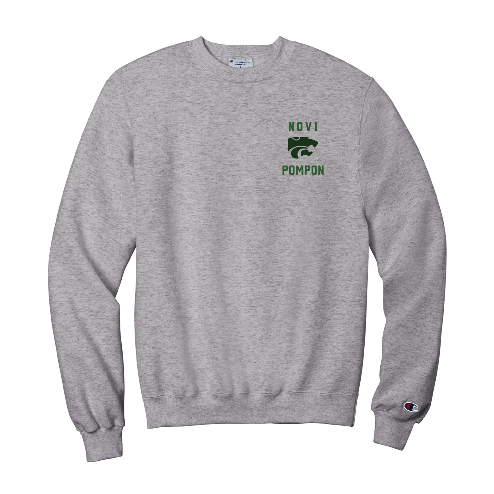 Novi Pompon Champion Powerblend Cotton/Polyester Men's Crewneck Sweatshirt Classic Embroidery - Mato & Hash