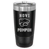 Novi Pompon Laser Engraved 20oz Pint with Sliding Lid - Mato & Hash