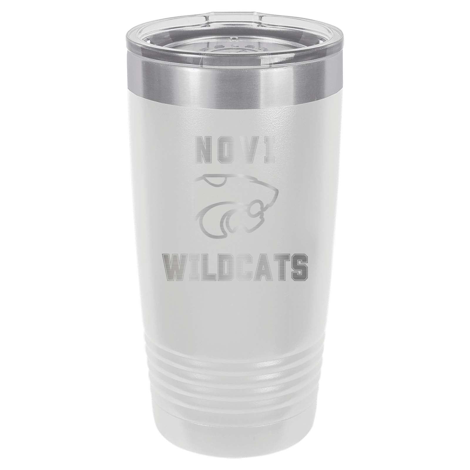 Novi Pompon Laser Engraved 20oz Pint with Sliding Lid - Mato & Hash