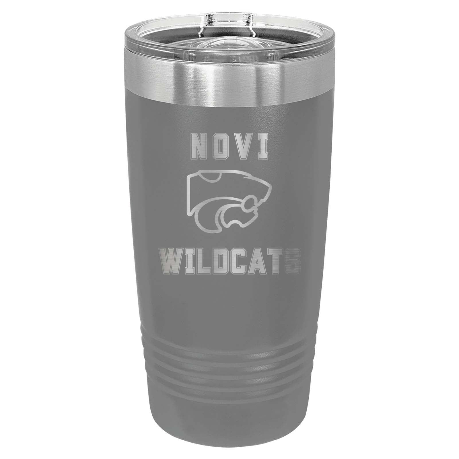 Novi Pompon Laser Engraved 20oz Pint with Sliding Lid - Mato & Hash