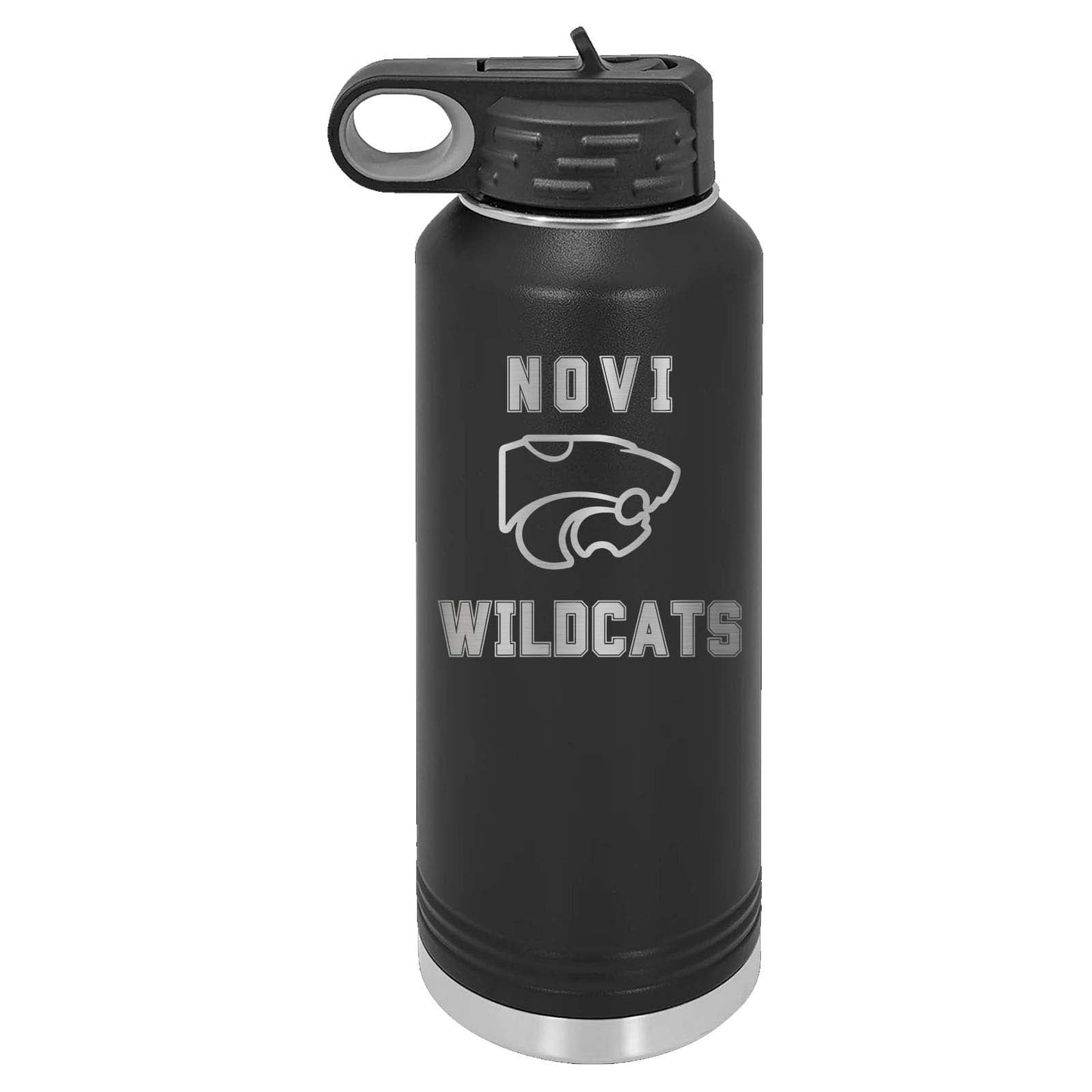 Novi Pompon Laser Engraved 32oz Water Bottle with Flip Lid - Mato & Hash