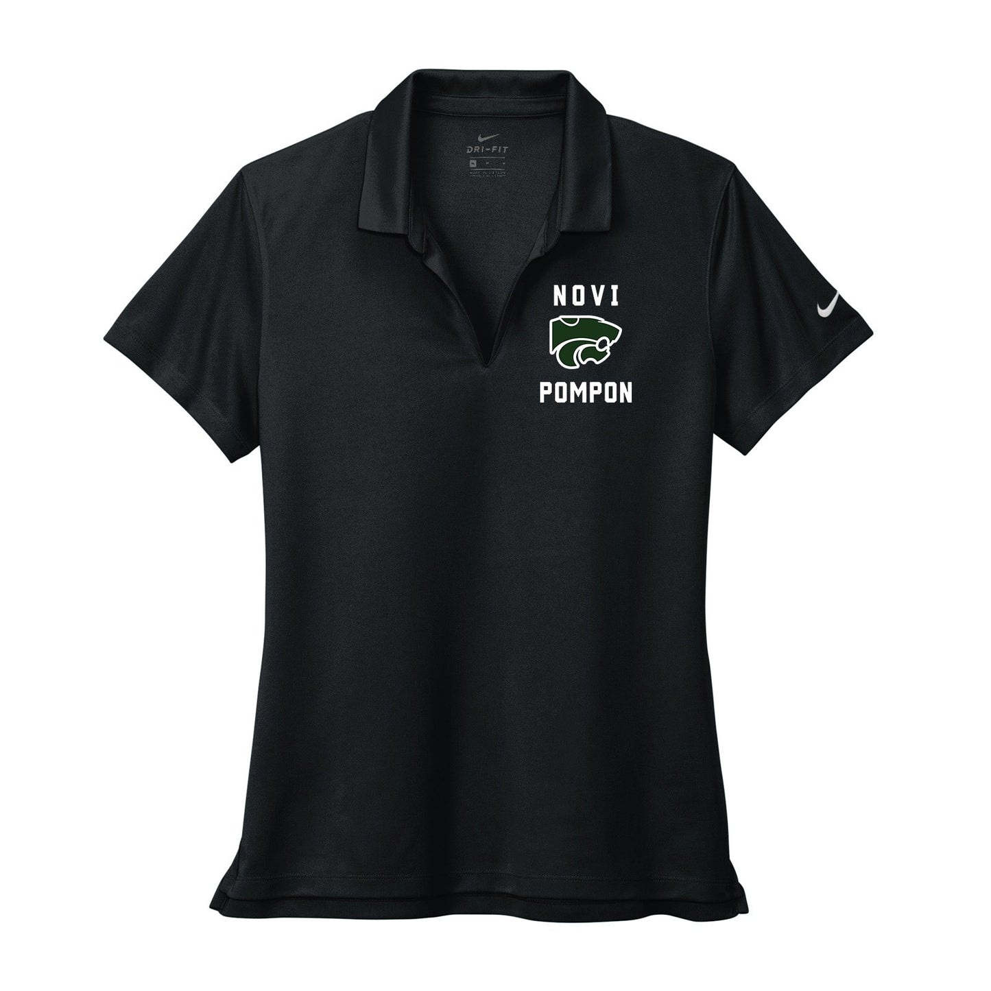 Novi Pompon Nike Women's Dri-Fit Micro Piqué 2.0 100% Polyester Polo T-Shirt Classic - Mato & Hash
