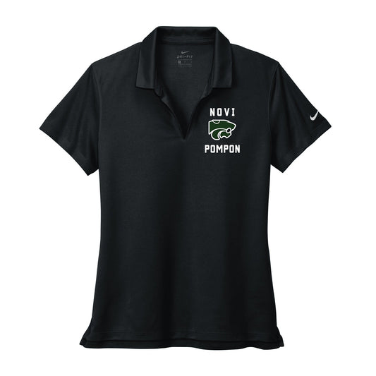 Novi Pompon Nike Women's Dri-Fit Micro Piqué 2.0 100% Polyester Polo T-Shirt Classic - Mato & Hash