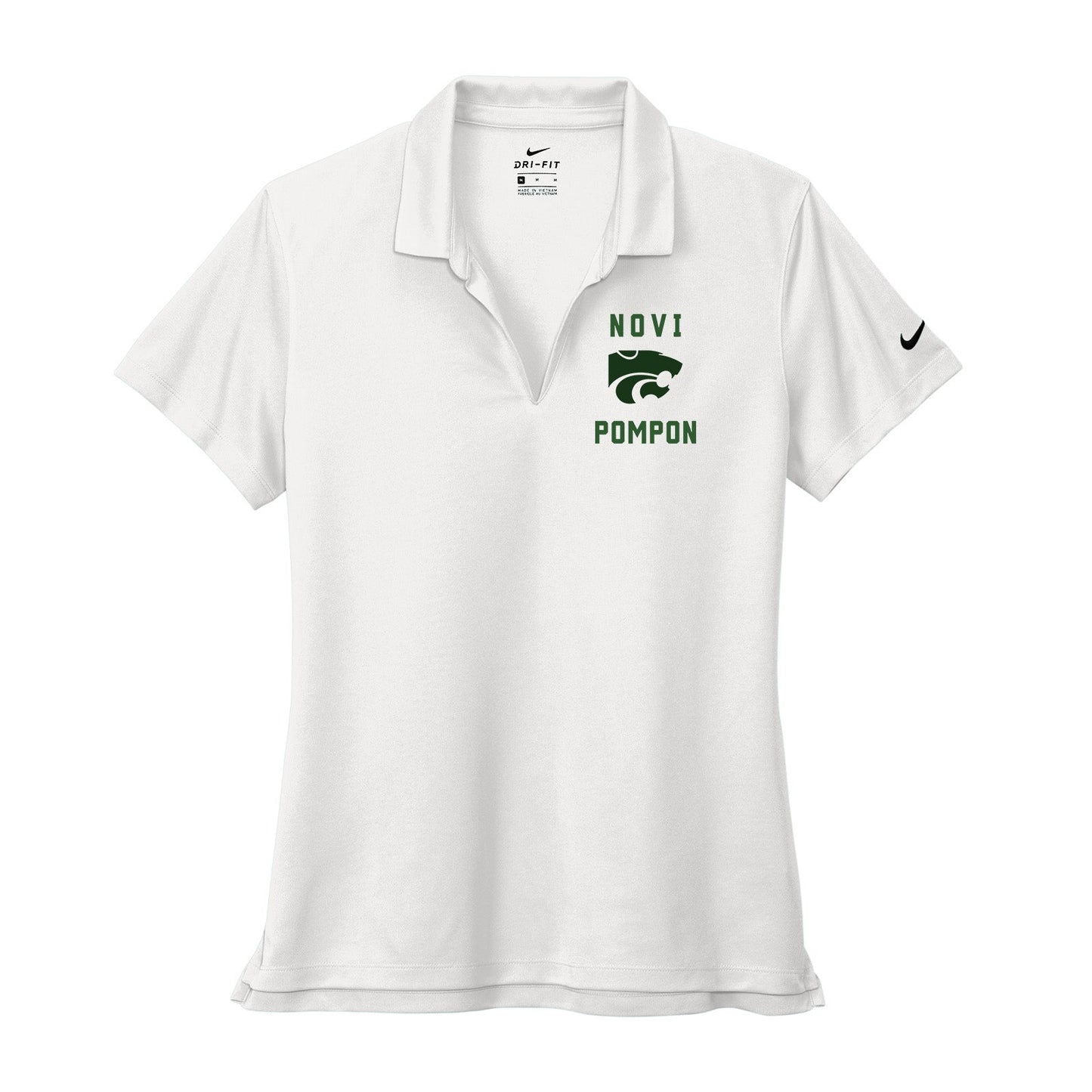 Novi Pompon Nike Women's Dri-Fit Micro Piqué 2.0 100% Polyester Polo T-Shirt Classic - Mato & Hash