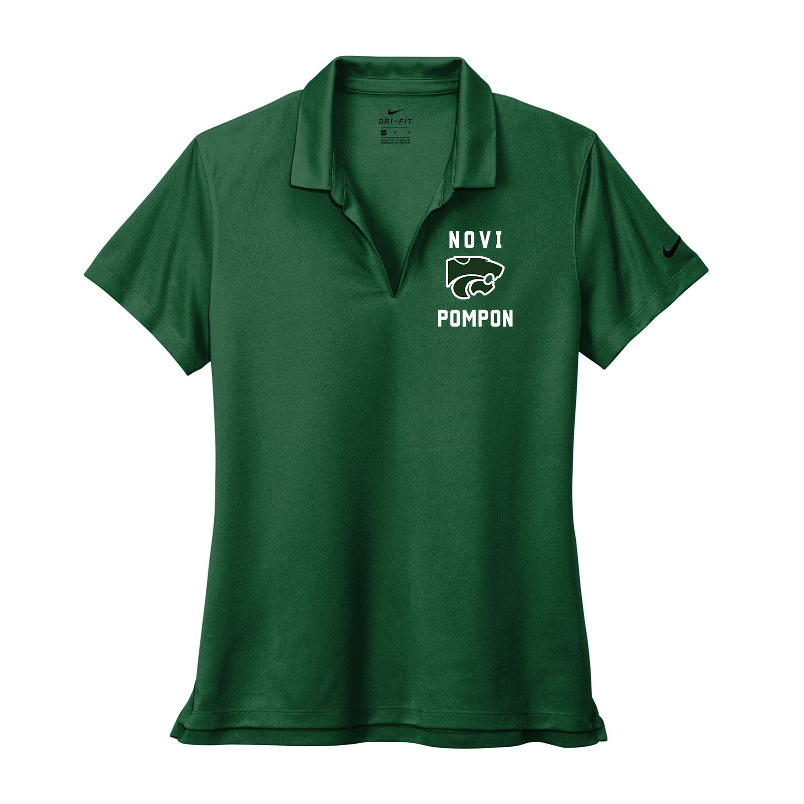 Novi Pompon Nike Women's Dri-Fit Micro Piqué 2.0 100% Polyester Polo T-Shirt Classic - Mato & Hash
