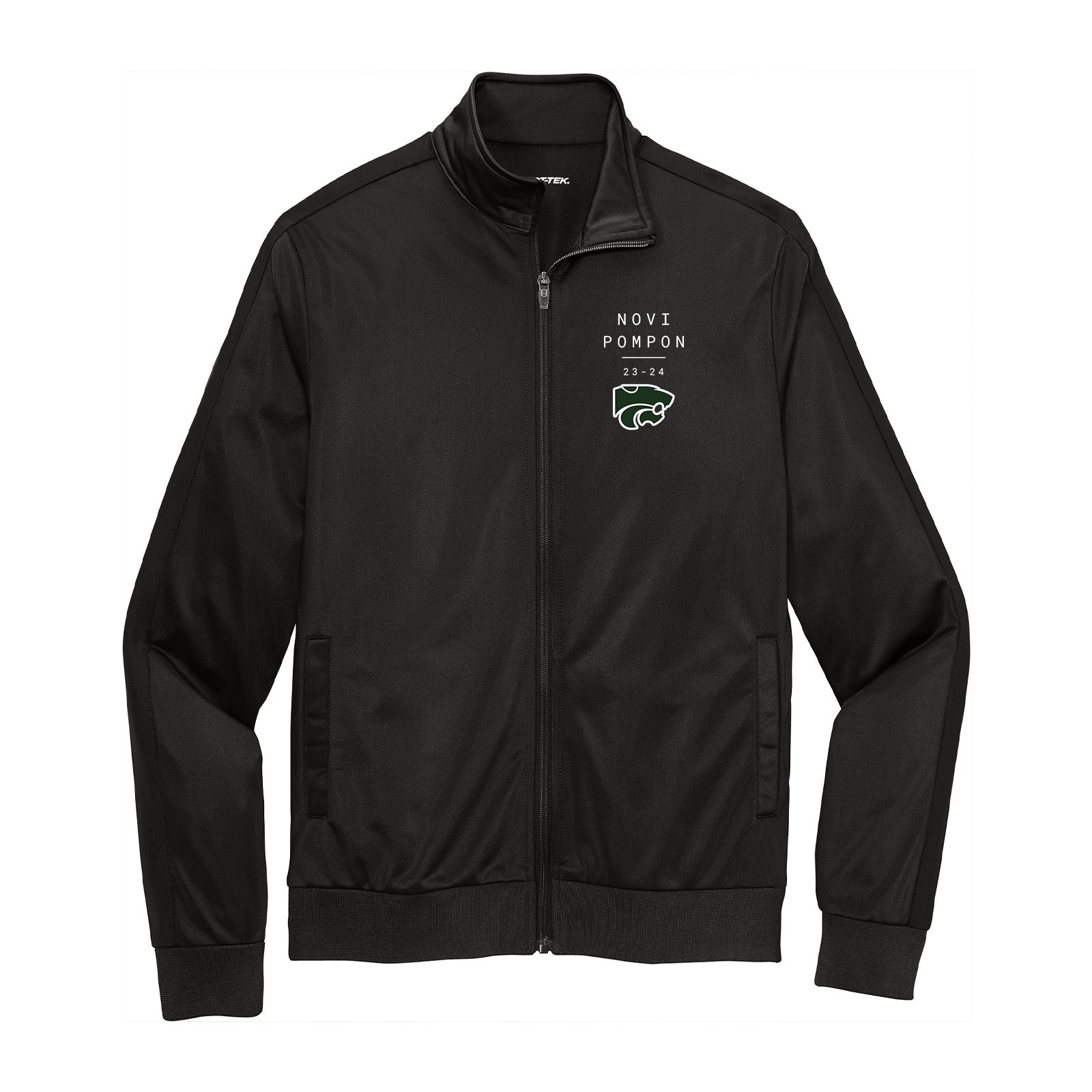 Novi Pompon Sport-Tek ® Tricot Track Jacket Modern - Mato & Hash