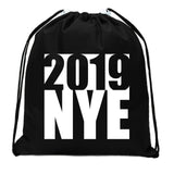 NYE Custom New Year Mini Polyester Drawstring Bag