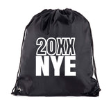 NYE Custom New Year Polyester Drawstring Bag
