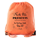Official North Pole Presents From Santa Polyester Drawsting Bag - Mato & Hash