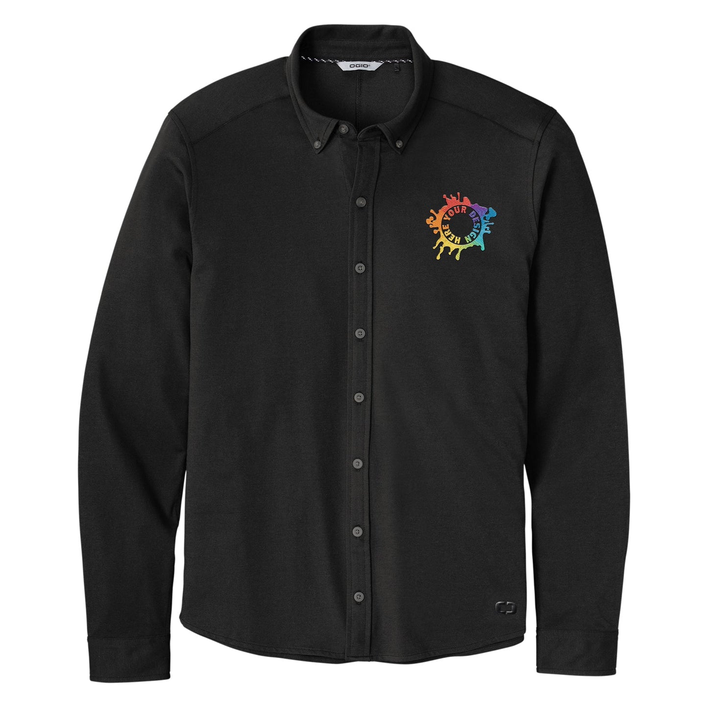 OGIO ® Code Stretch Long Sleeve Button-Up Embroidery - Mato & Hash