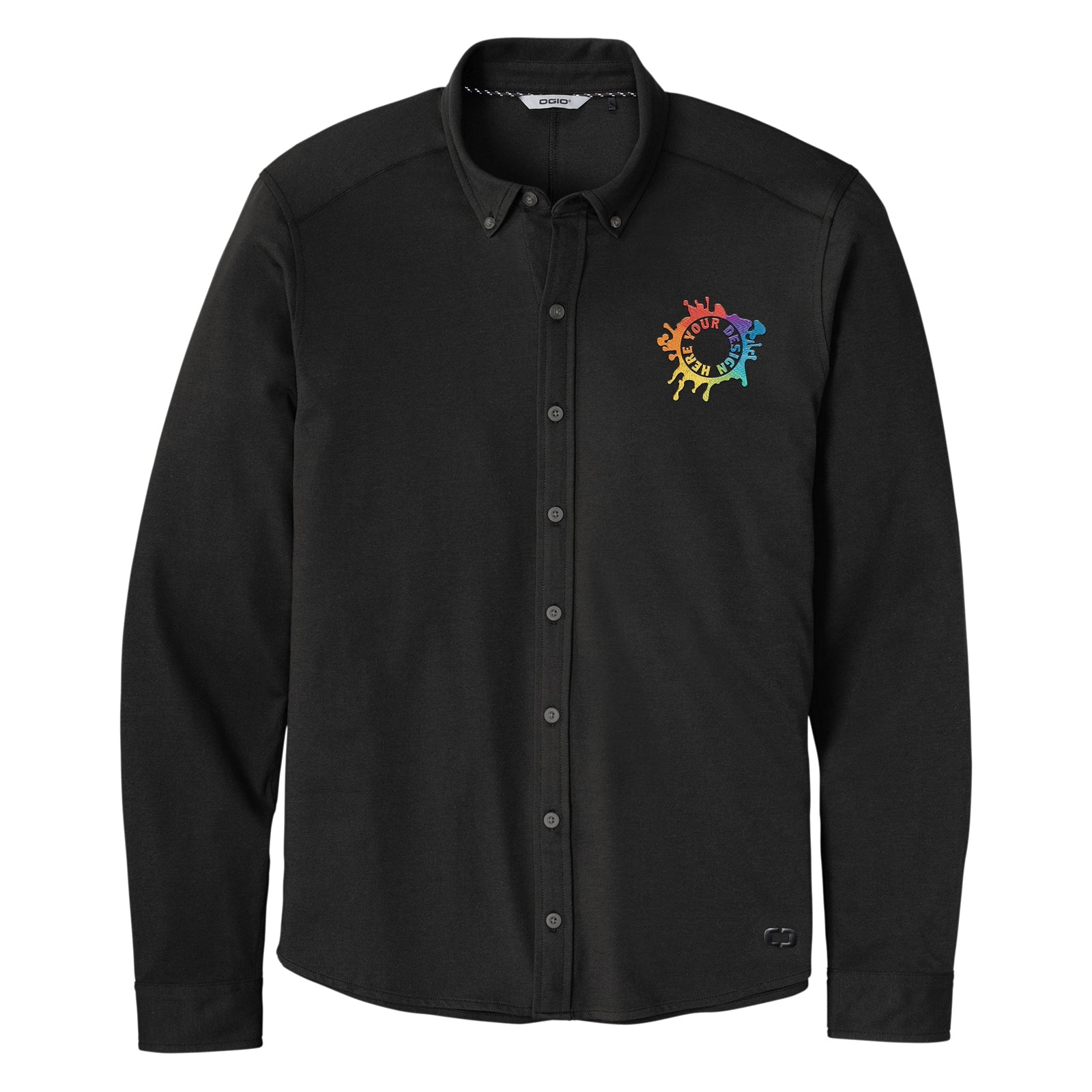 OGIO ® Code Stretch Long Sleeve Button-Up Embroidery - Mato & Hash