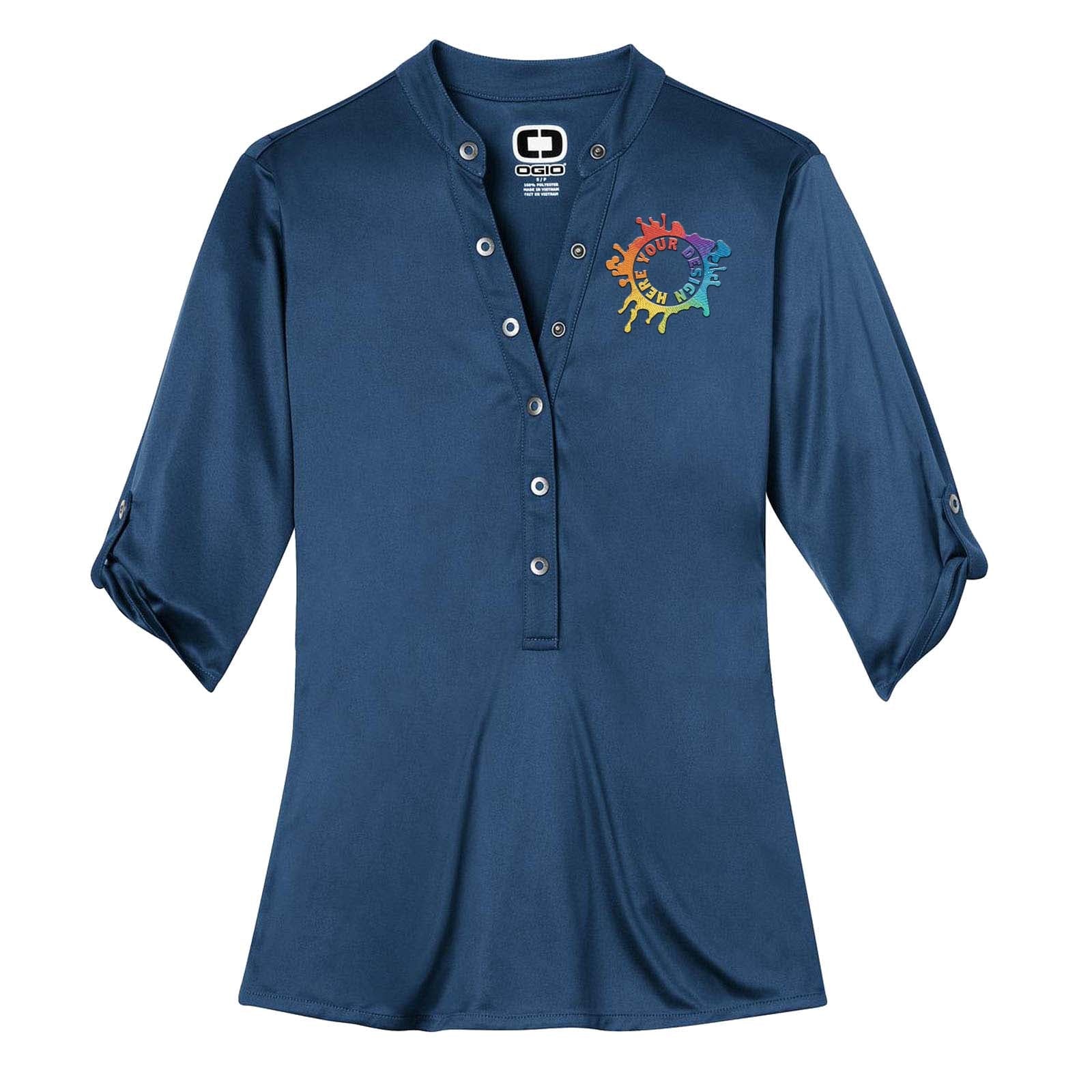 OGIO® - Crush Henley Embroidery - Mato & Hash