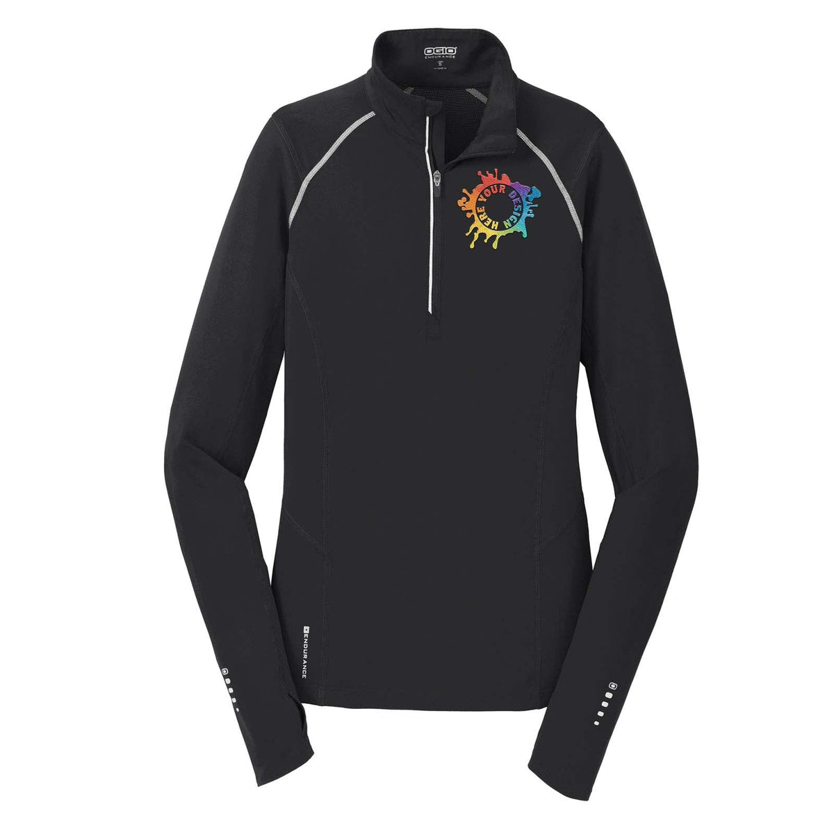 OGIO® ENDURANCE Ladies Nexus 1/4-Zip Pullover Jacket Embroidery - Mato & Hash
