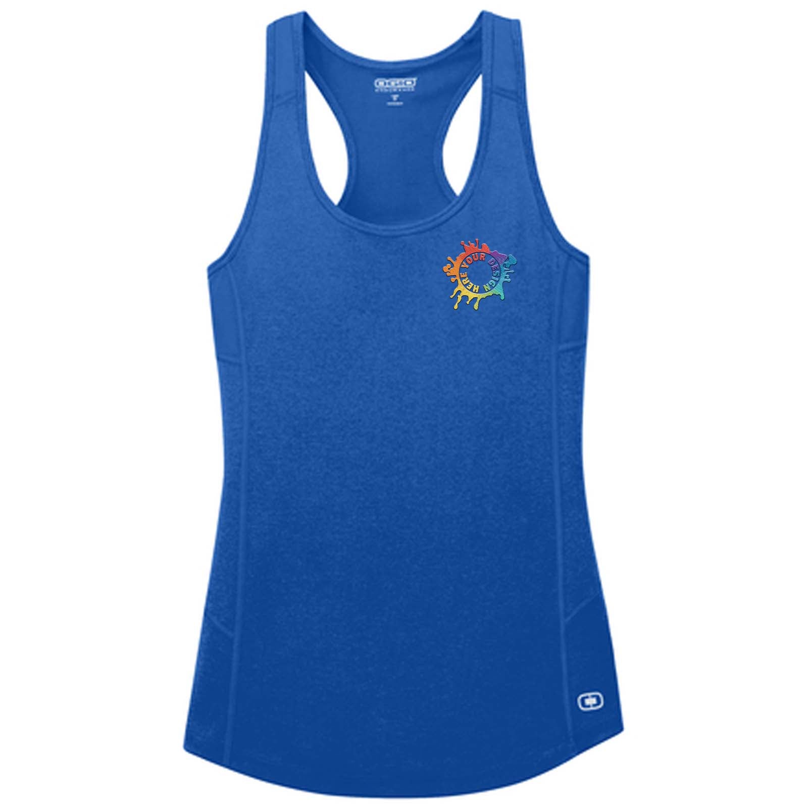 Ogio Endurance Women's Performance Polyester Racerback Pulse Tank Top Embroidery - Mato & Hash