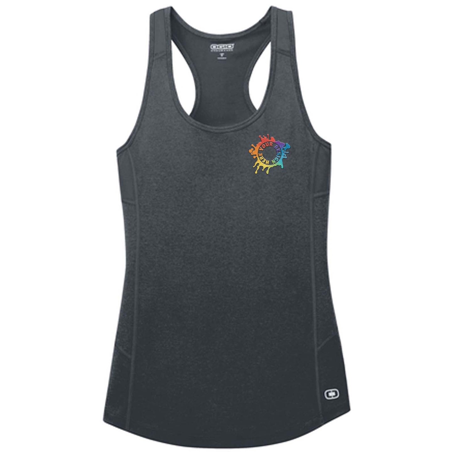 Ogio Endurance Women's Performance Polyester Racerback Pulse Tank Top Embroidery - Mato & Hash