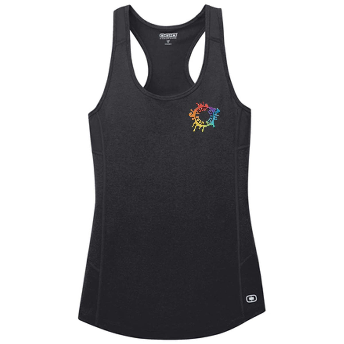 Ogio Endurance Women's Performance Polyester Racerback Pulse Tank Top Embroidery - Mato & Hash