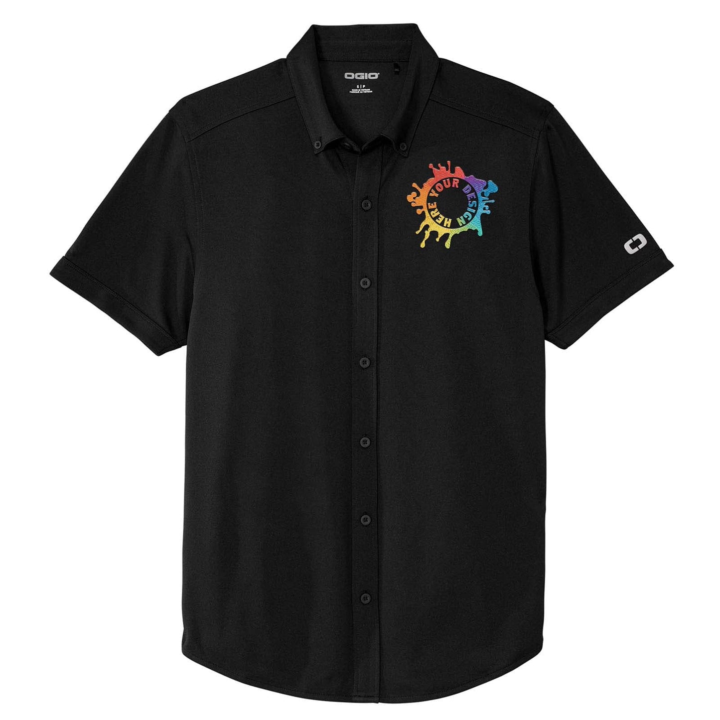 OGIO® Gravitate Full-Button Polo Embroidery - Mato & Hash