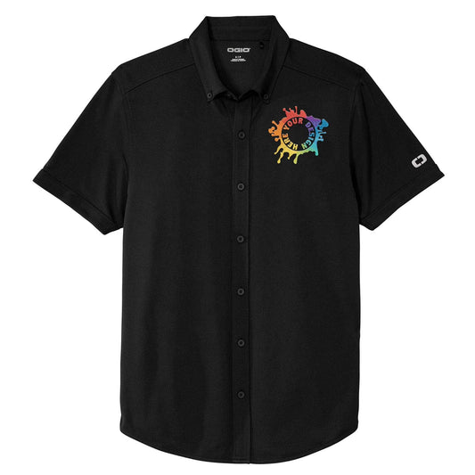 OGIO® Gravitate Full-Button Polo Embroidery - Mato & Hash