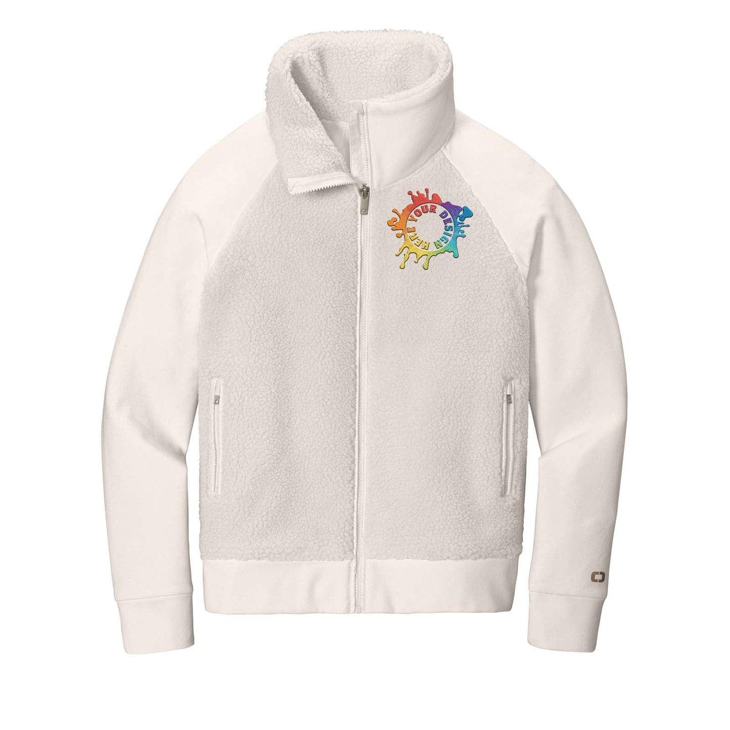 OGIO® Ladies Luuma Sherpa Full-Zip Jacket Embroidery - Mato & Hash