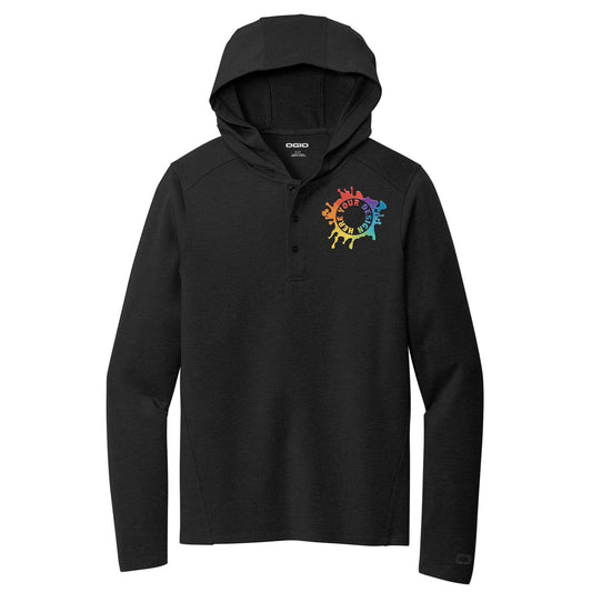 OGIO® Luuma Flex Hooded Henley Embroidery - Mato & Hash