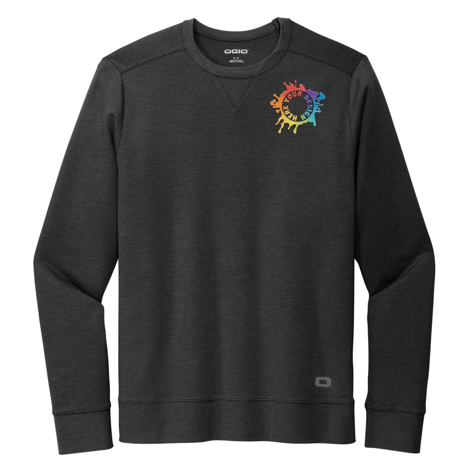 OGIO® Luuma Flex Long Sleeve Crew Embroidery - Mato & Hash