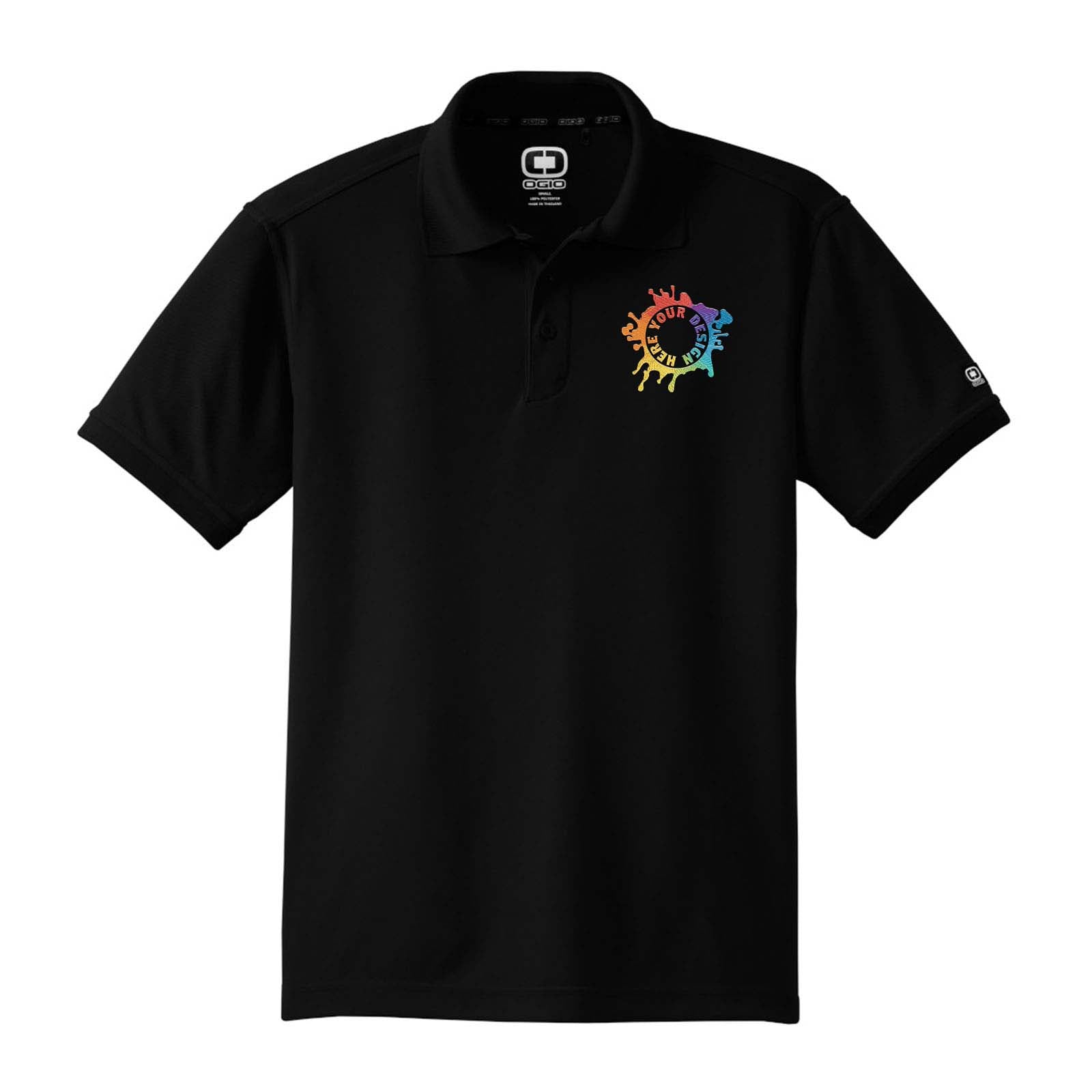 Ogio Men's 100% Polyester Caliber 2.0 Polo T-Shirt Embroidery - Mato & Hash