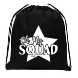 Oh My Squad Cheer Mini Polyester Drawstring Bag
