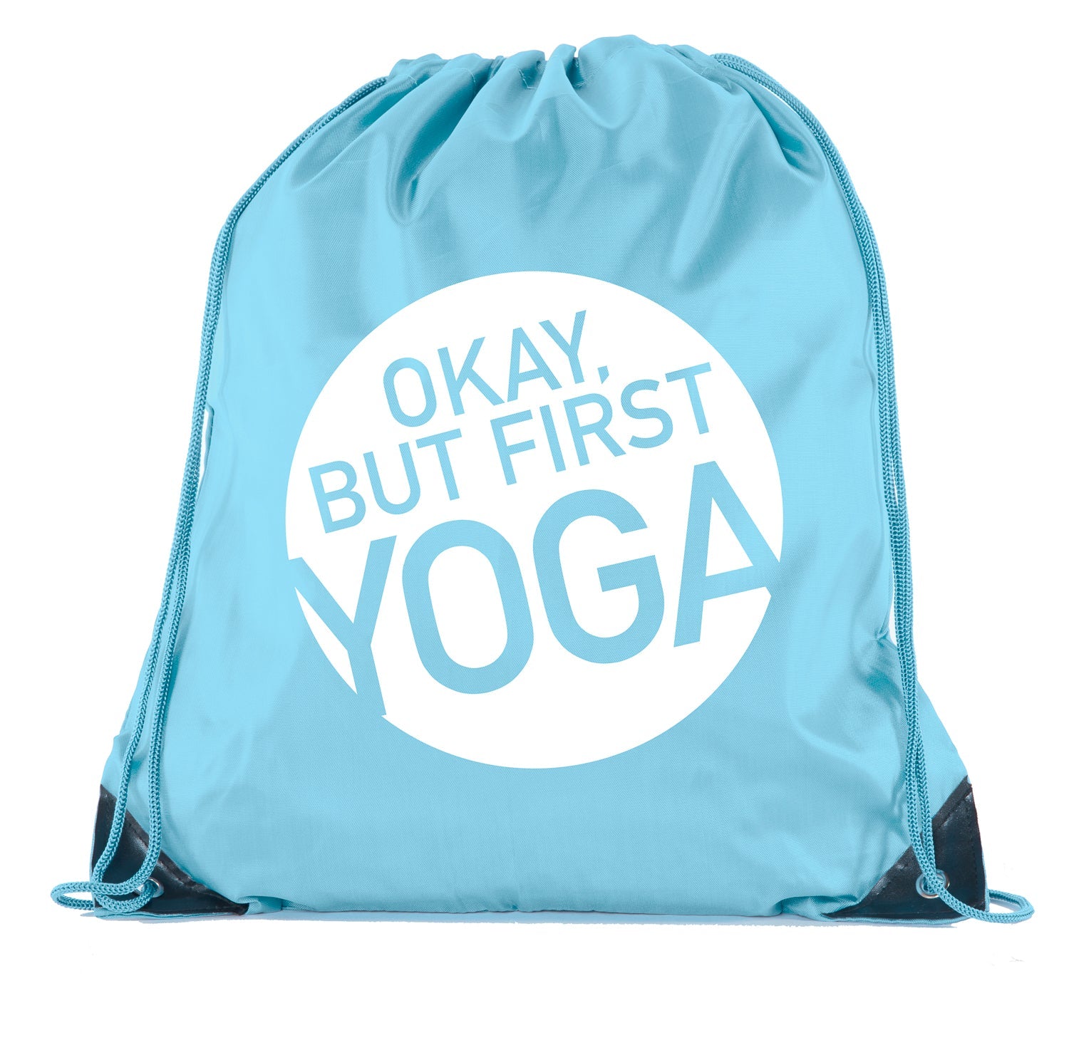 Okay, but First Yoga Polyester Drawstring Bag - Mato & Hash