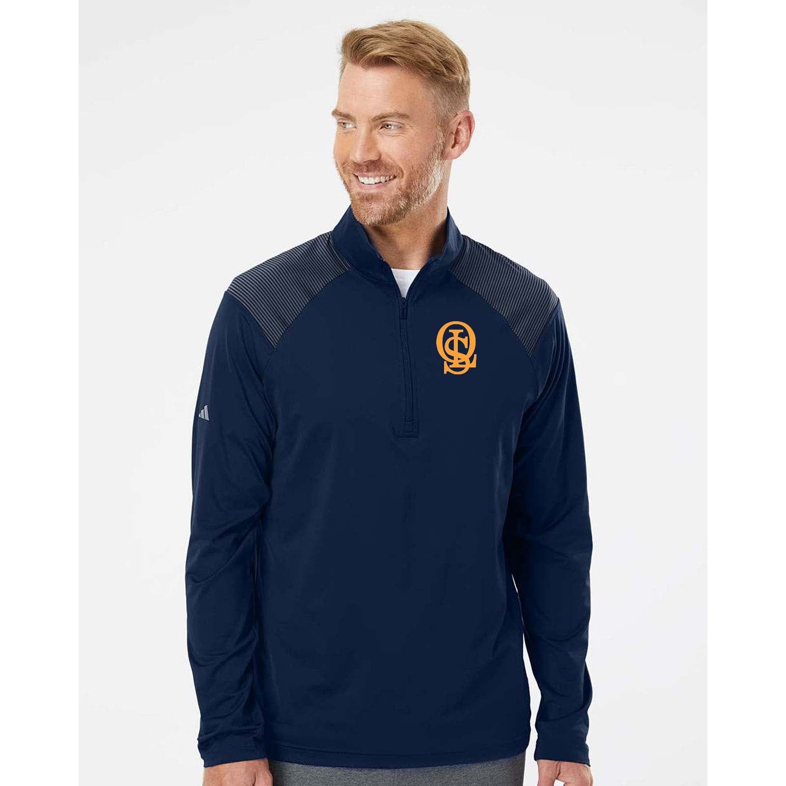 OLS Adidas - Shoulder Stripe Quarter-Zip Pullover Embroidery - Mato & Hash