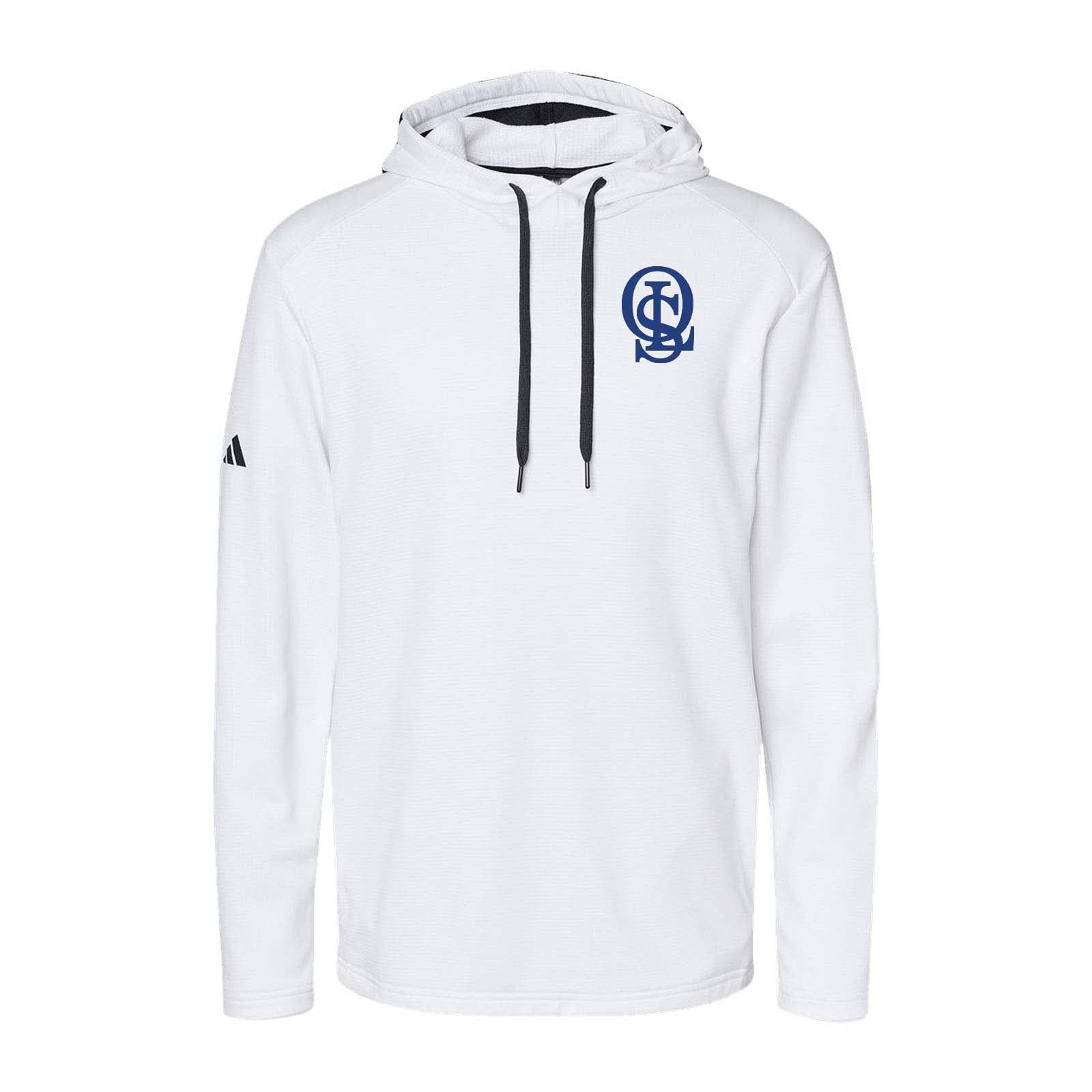 OLS Adidas - Textured Mixed Media Hooded Sweatshirt Embroidery - Mato & Hash