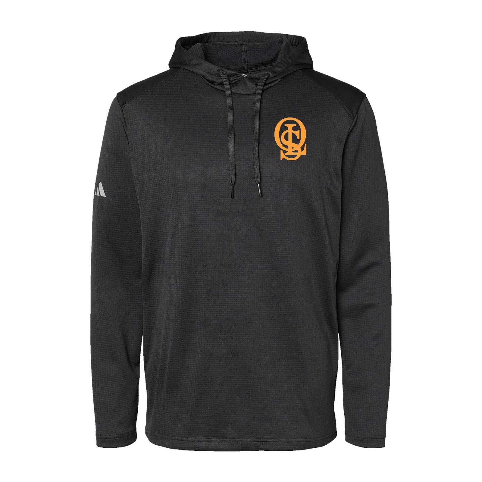 OLS Adidas - Textured Mixed Media Hooded Sweatshirt Embroidery - Mato & Hash