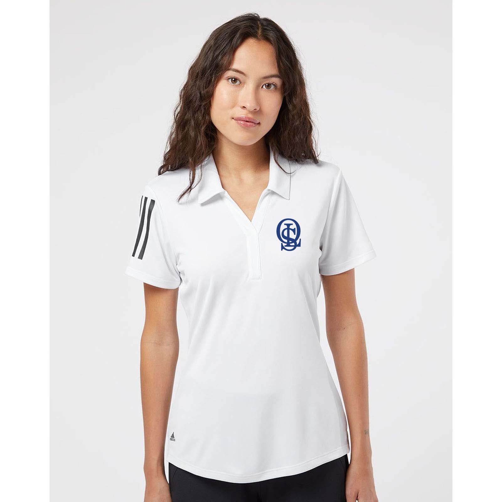 OLS Adidas - Women's Floating 3-Stripes Polo Embroidery - Mato & Hash