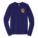 OLS Bella + Canvas Unisex Cotton/Polyester Fleece Raglan Crewneck Sweatshirt Embroidery