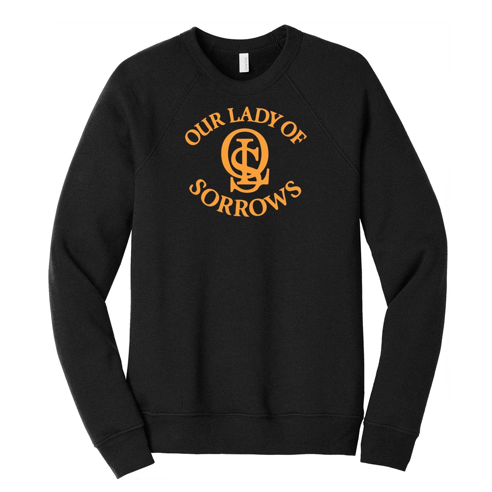 OLS Bella + Canvas Unisex Cotton/Polyester Fleece Raglan Crewneck Sweatshirt Printed - Mato & Hash