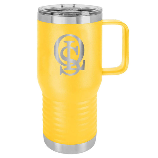 OLS Laser Engraved 20oz Travel Tumbler with Handle - Mato & Hash