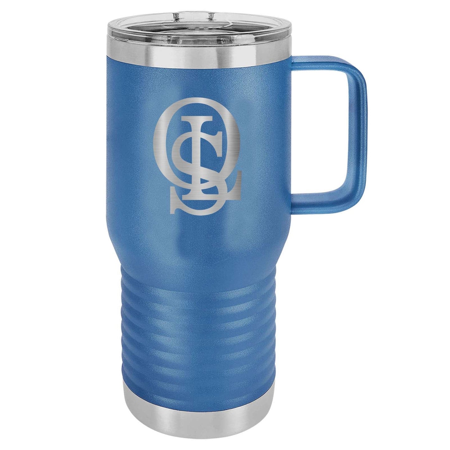 OLS Laser Engraved 20oz Travel Tumbler with Handle - Mato & Hash