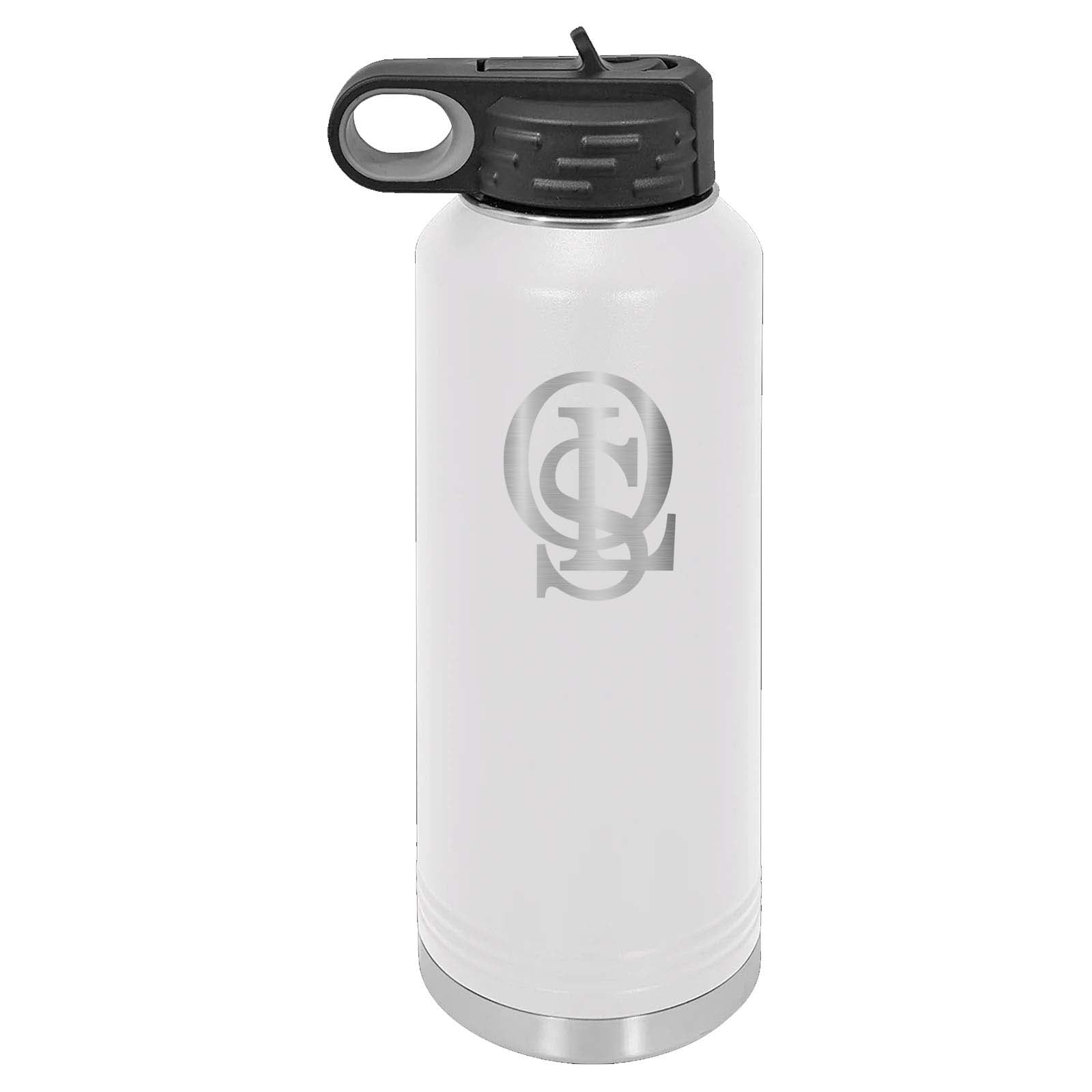 OLS Laser Engraved 32oz Water Bottle with Flip Lid - Mato & Hash