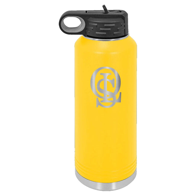 OLS Logo Laser Engraved 32oz Water Bottle with Flip Lid