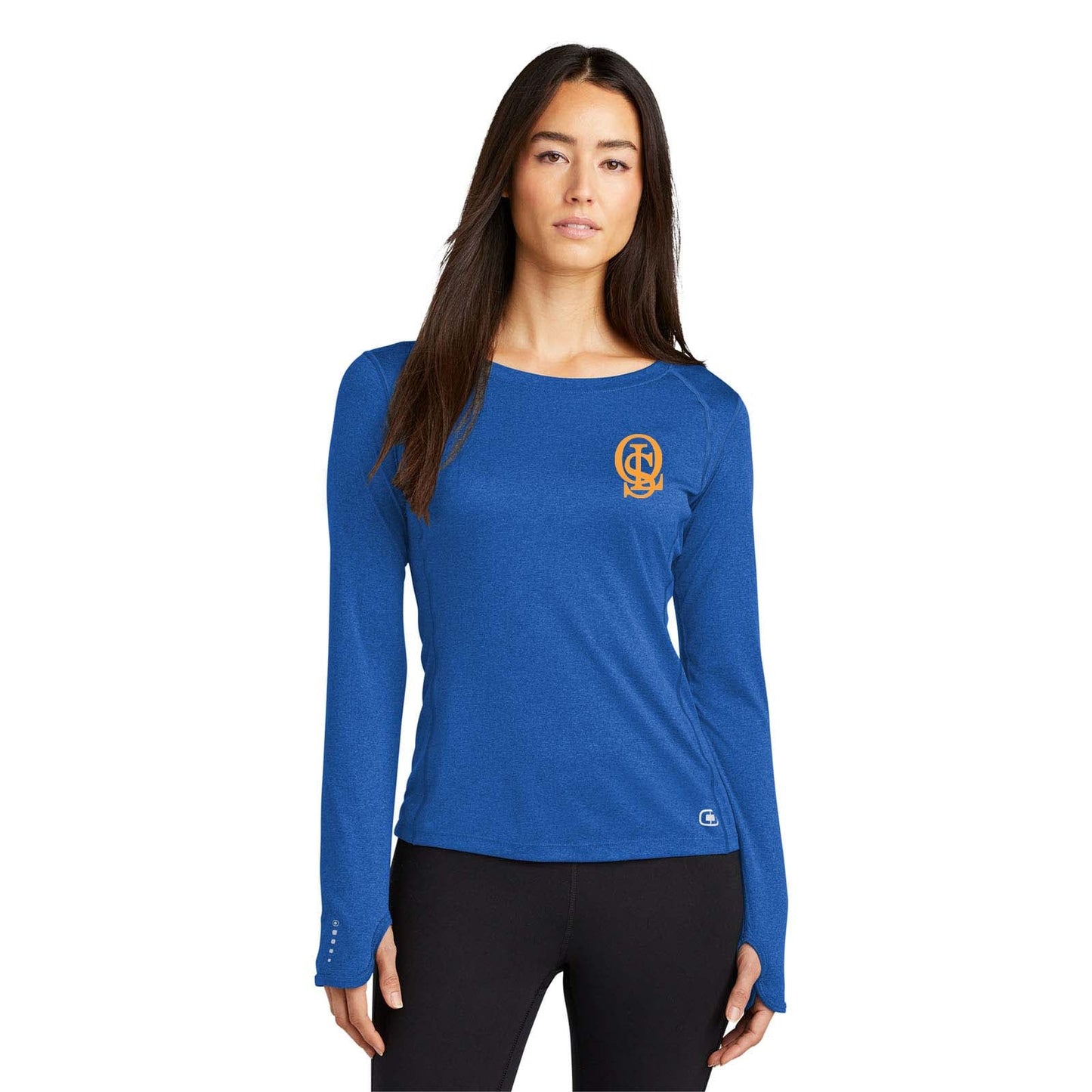 OLS OGIO® ENDURANCE Ladies Long Sleeve Pulse Crew Embroidery - Mato & Hash
