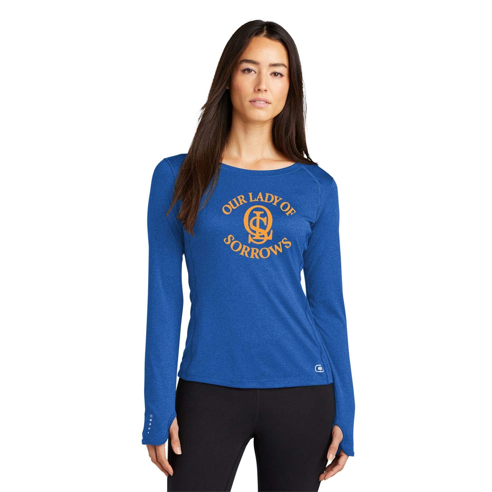 OLS OGIO® ENDURANCE Ladies Long Sleeve Pulse Crew Printed - Mato & Hash