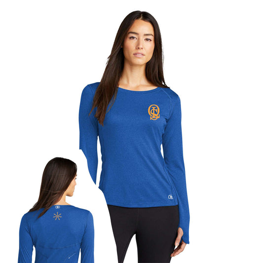 OLS OGIO® ENDURANCE Ladies Long Sleeve Pulse Crew Printed and Back Print - Mato & Hash