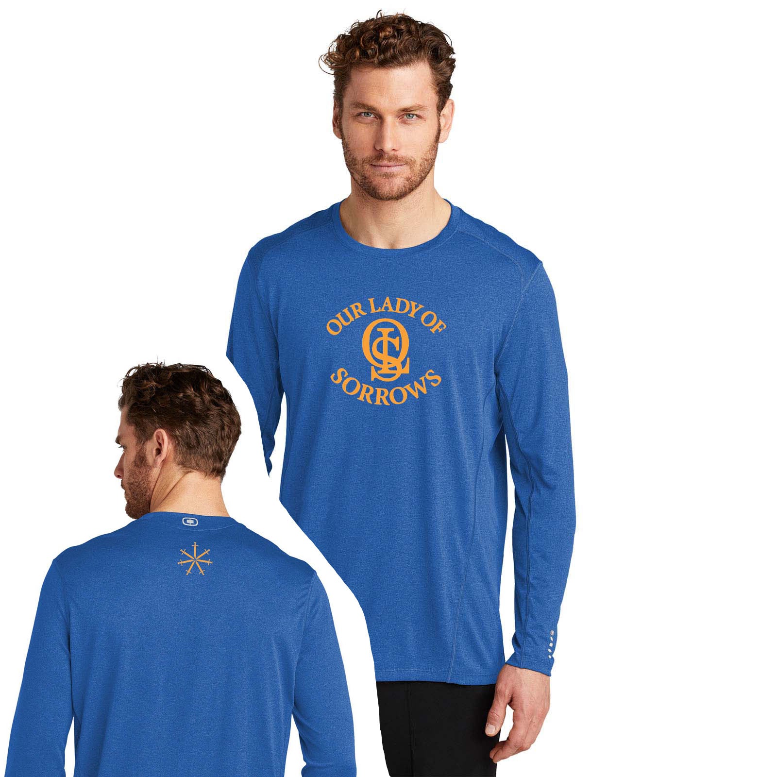 OLS OGIO® ENDURANCE Long Sleeve Pulse Crew Printed and Back Print - Mato & Hash