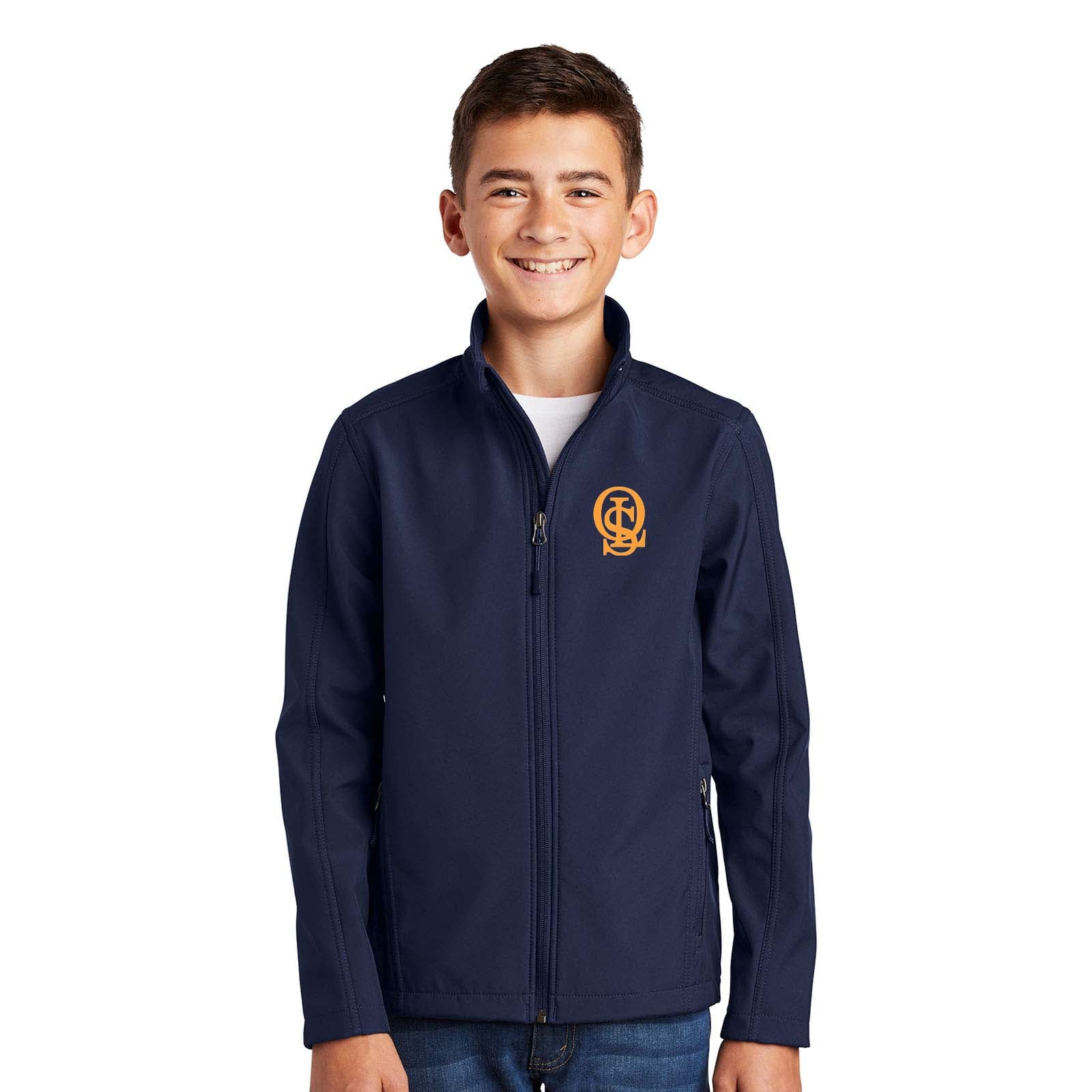 OLS Port Authority® Youth Core Soft Shell Jacket Embroidery - Mato & Hash